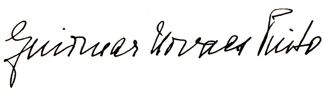 Assinatura de Guiomar Novaes