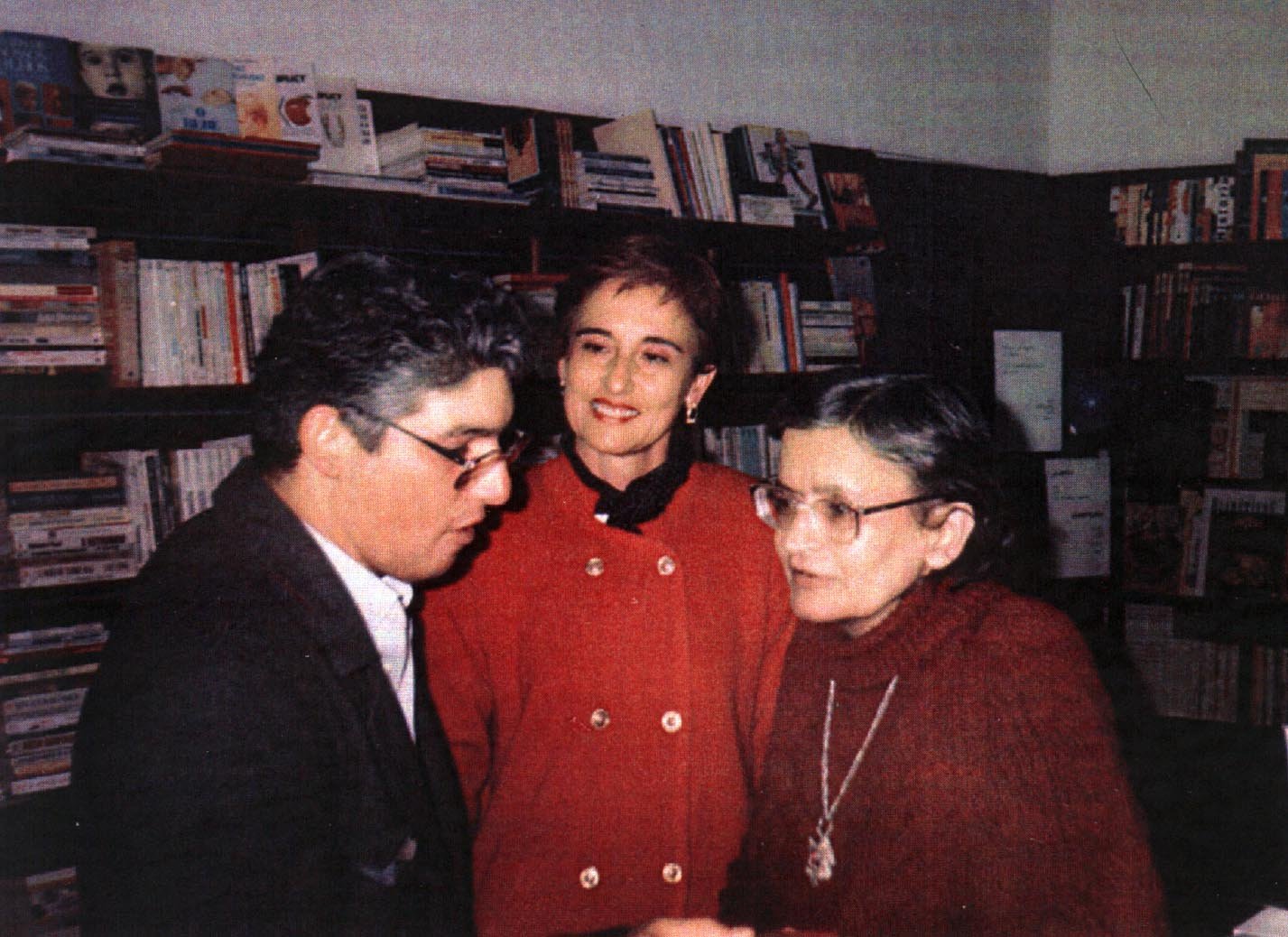 Orides com Maria Célia e Spada na Livraria Papyrus