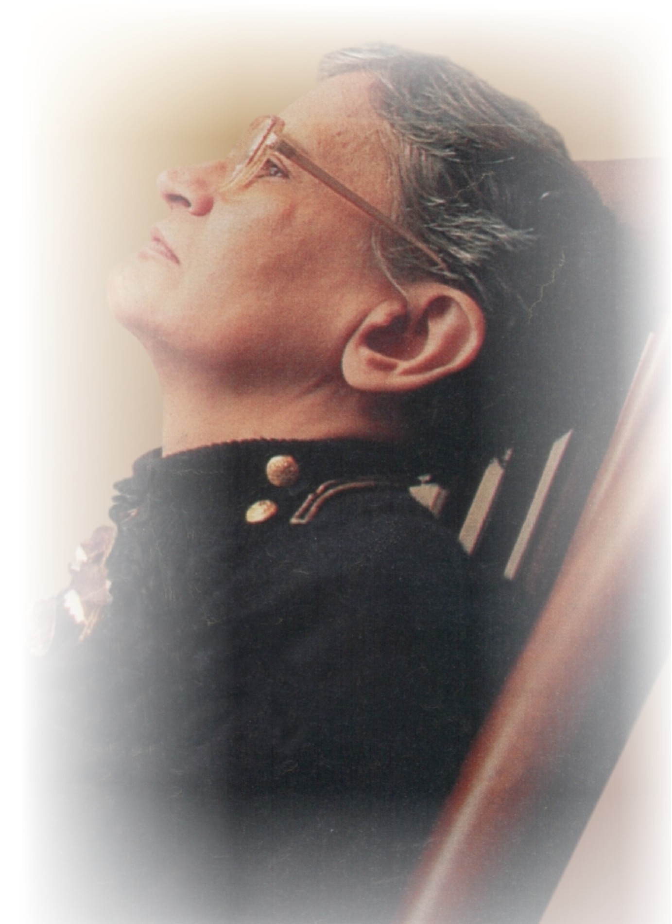 Orides Fontela em retrato de perfil para a revista Veja, 1995